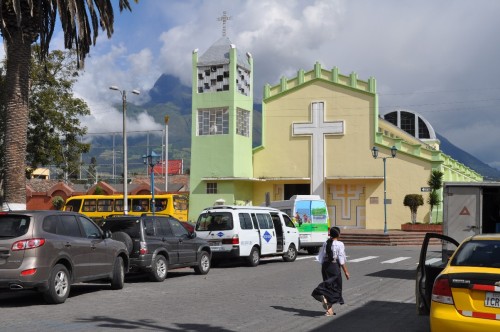 One of at least three Catholic churches in Cotacachi, and the most modern.