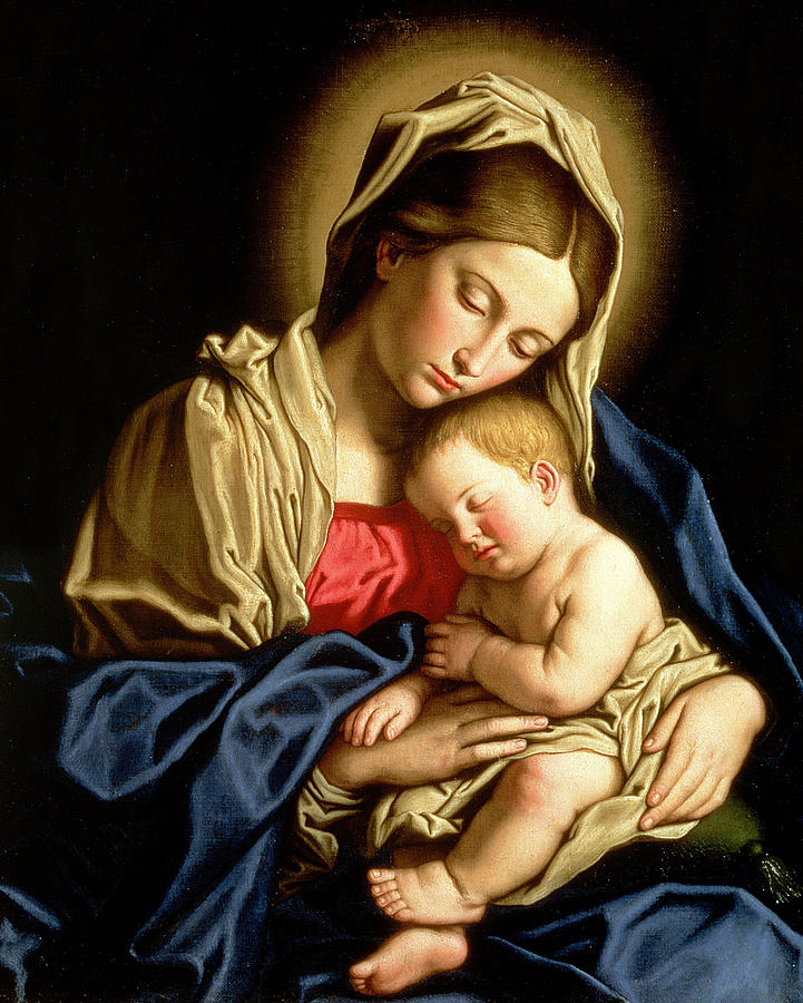 Giovanni Battista Salvi da Sassoferrato - Madonna and Child